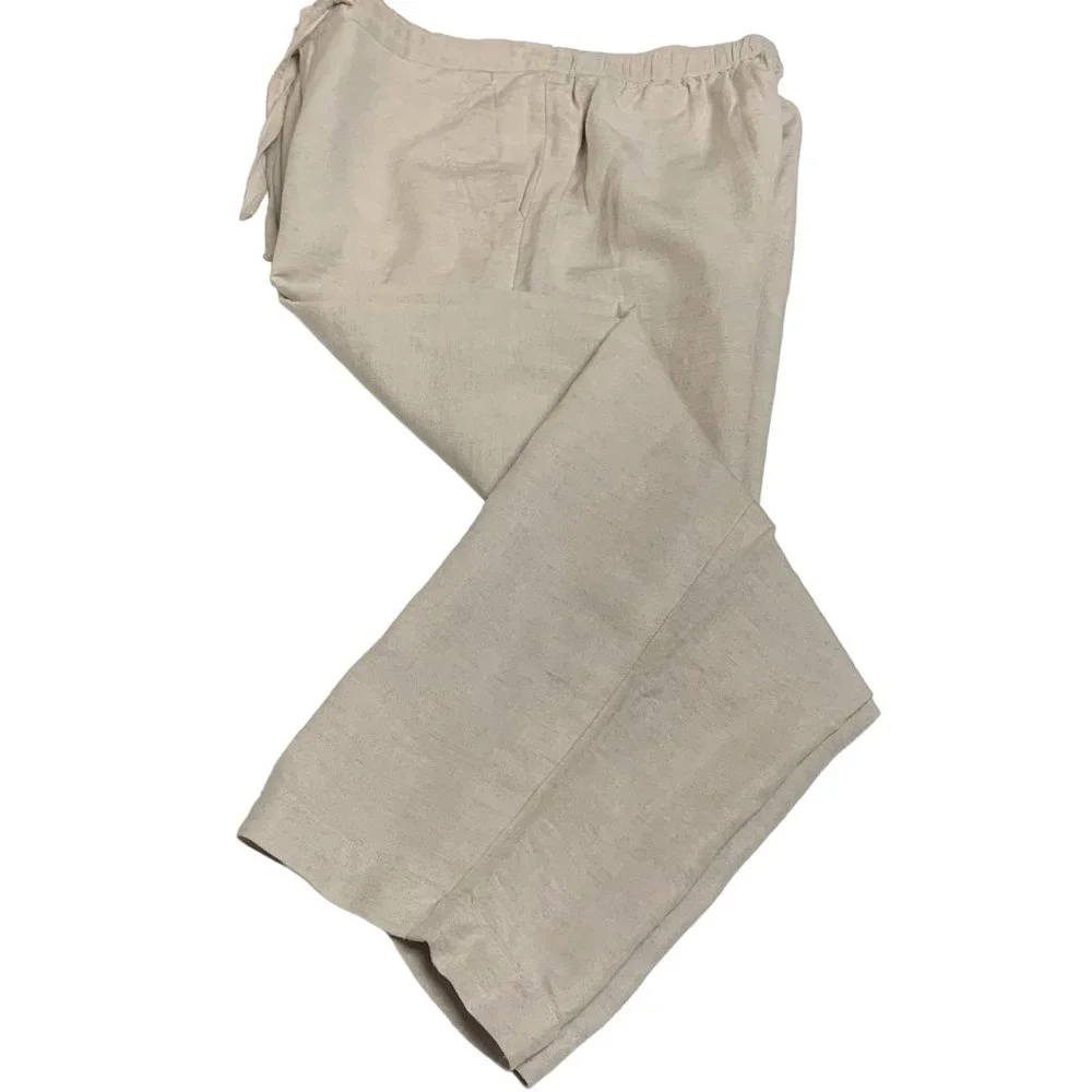 Havanera‎ Co Linen Blend Drawstring Lounge Pant